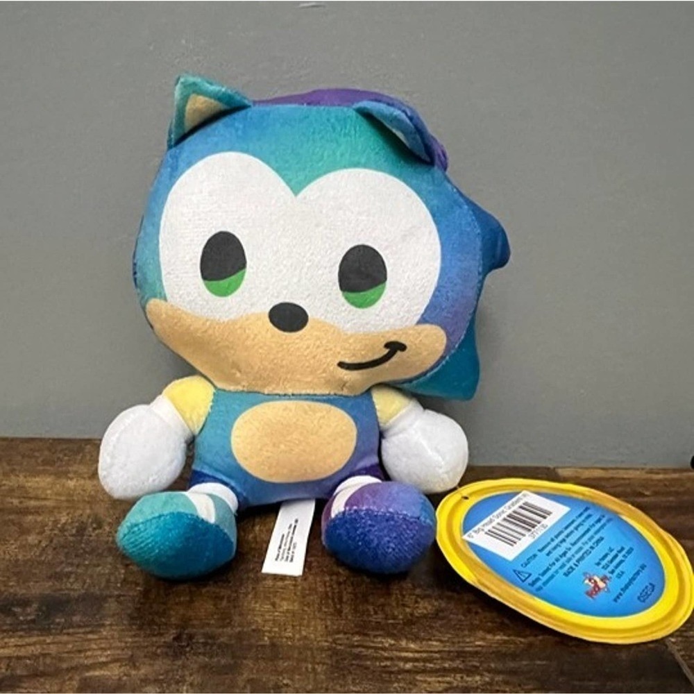 Sonic the Hedgehog Big Head‎ Gradient Plush SEGA Toy Factory Multi-Color